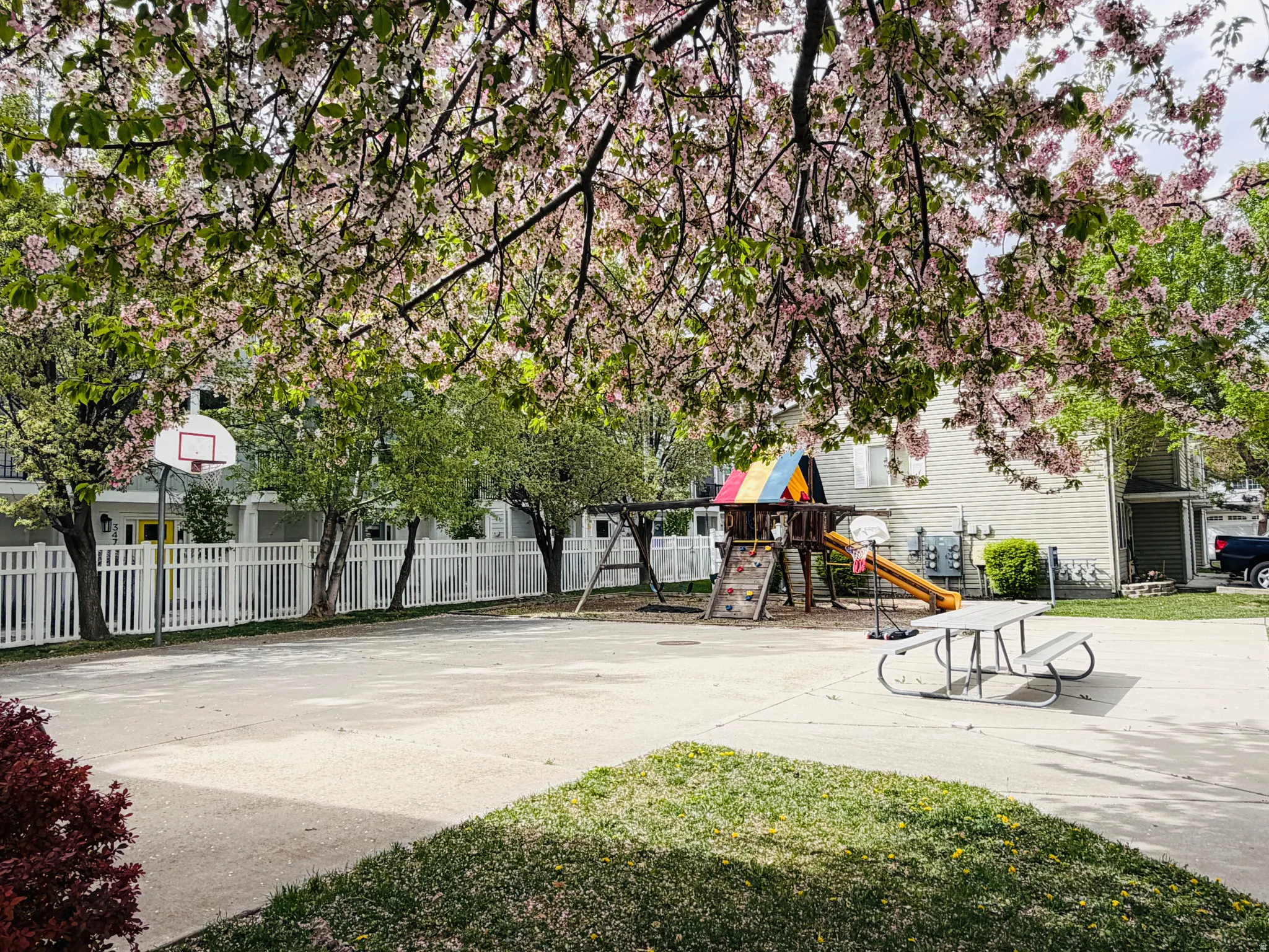 View of basketball court