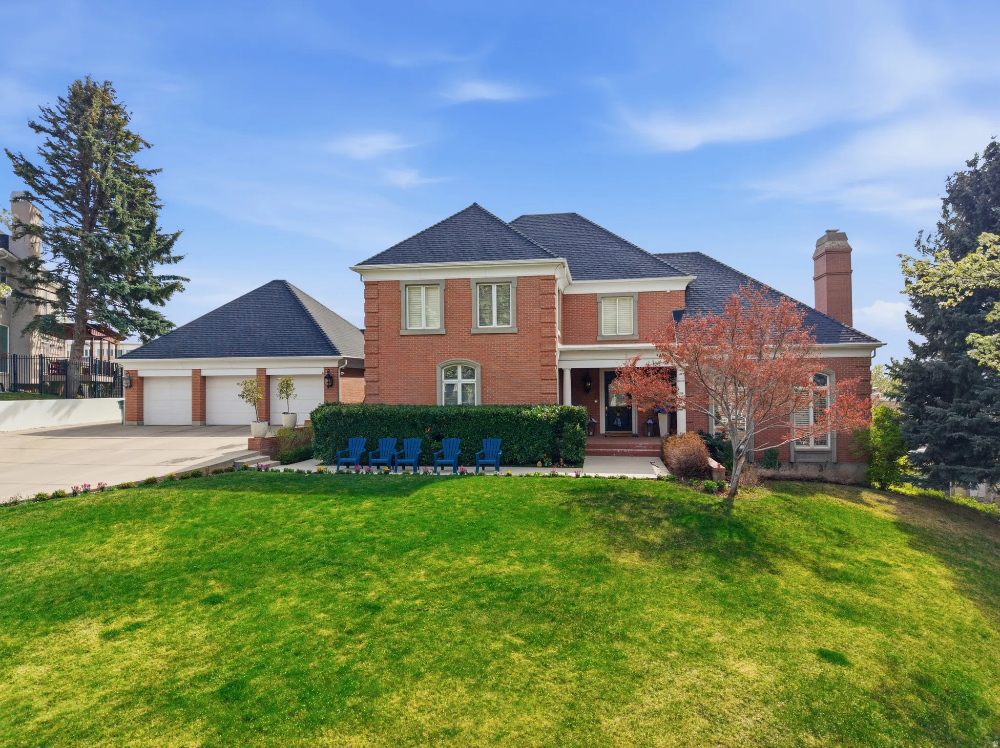 View of the front of the house