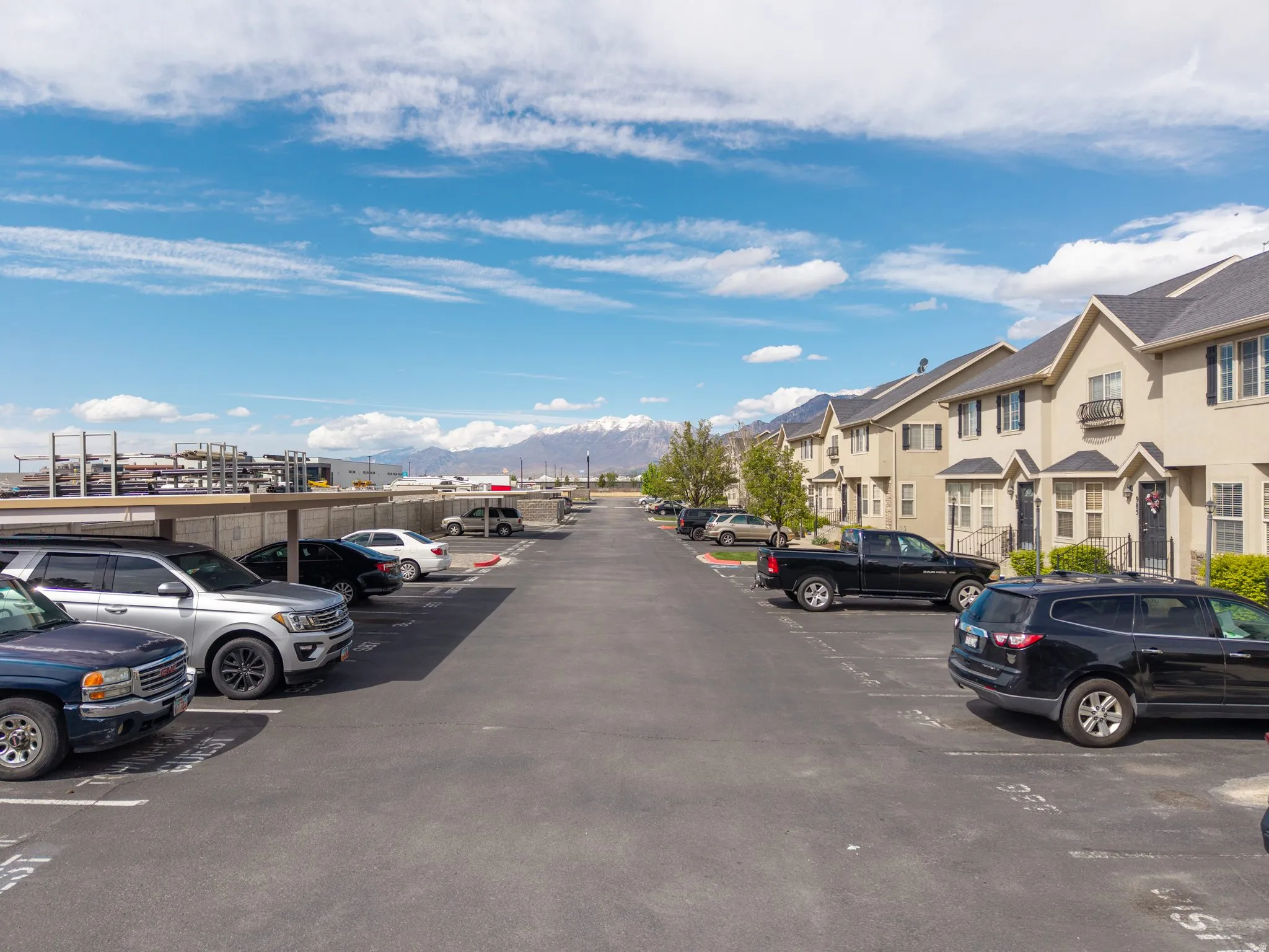 View of asphalt road with a mountain view