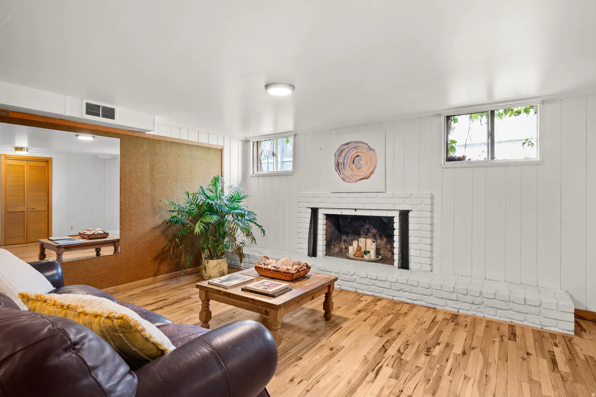 Downstairs Family Room Fireplace