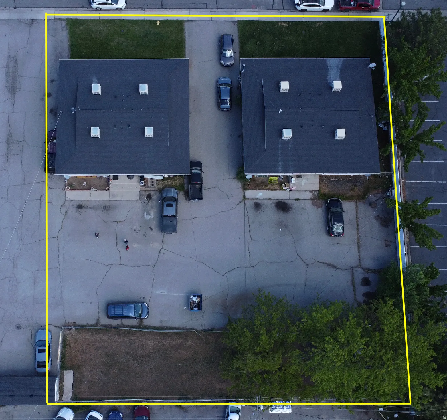 View of property location with property parcel outlined