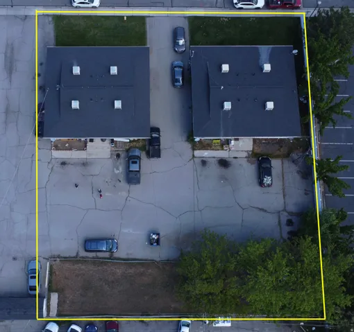 View of property location with property parcel outlined