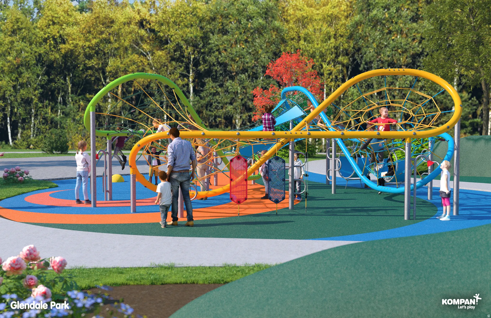 View of community playground