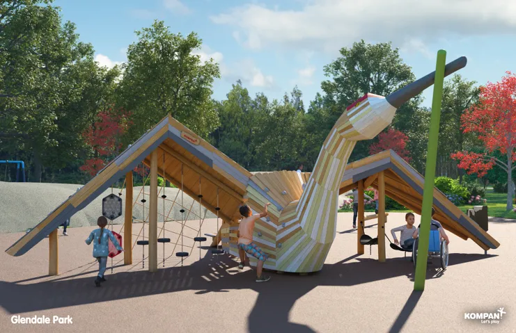 View of community playground