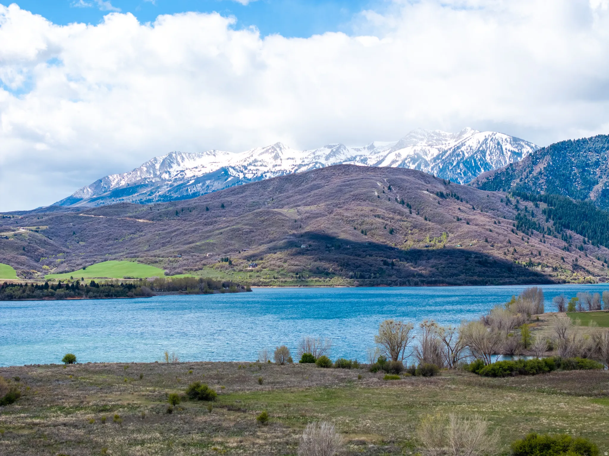 Water view with mountains