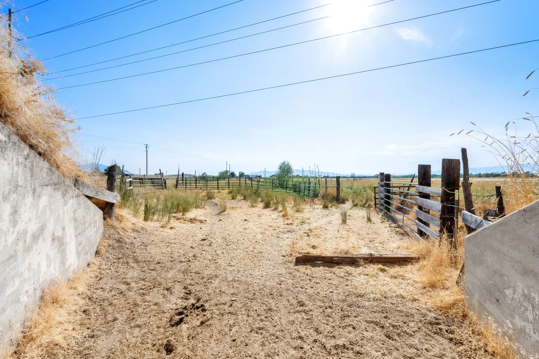 View of yard featuring a view of countryside