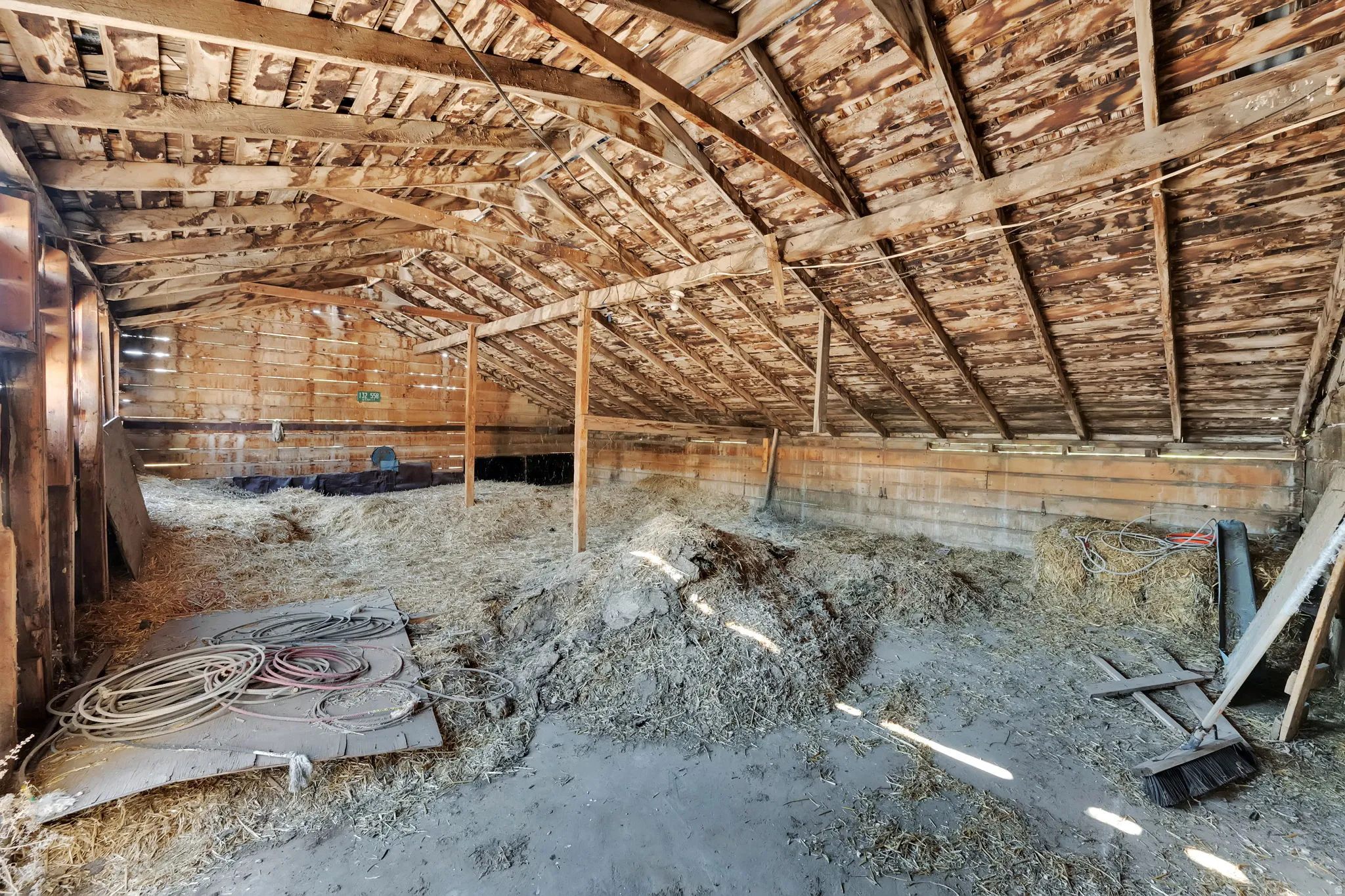 View of unfinished attic