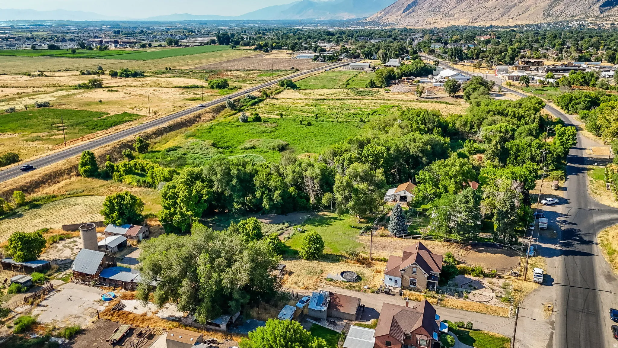Drone / aerial view of mountains