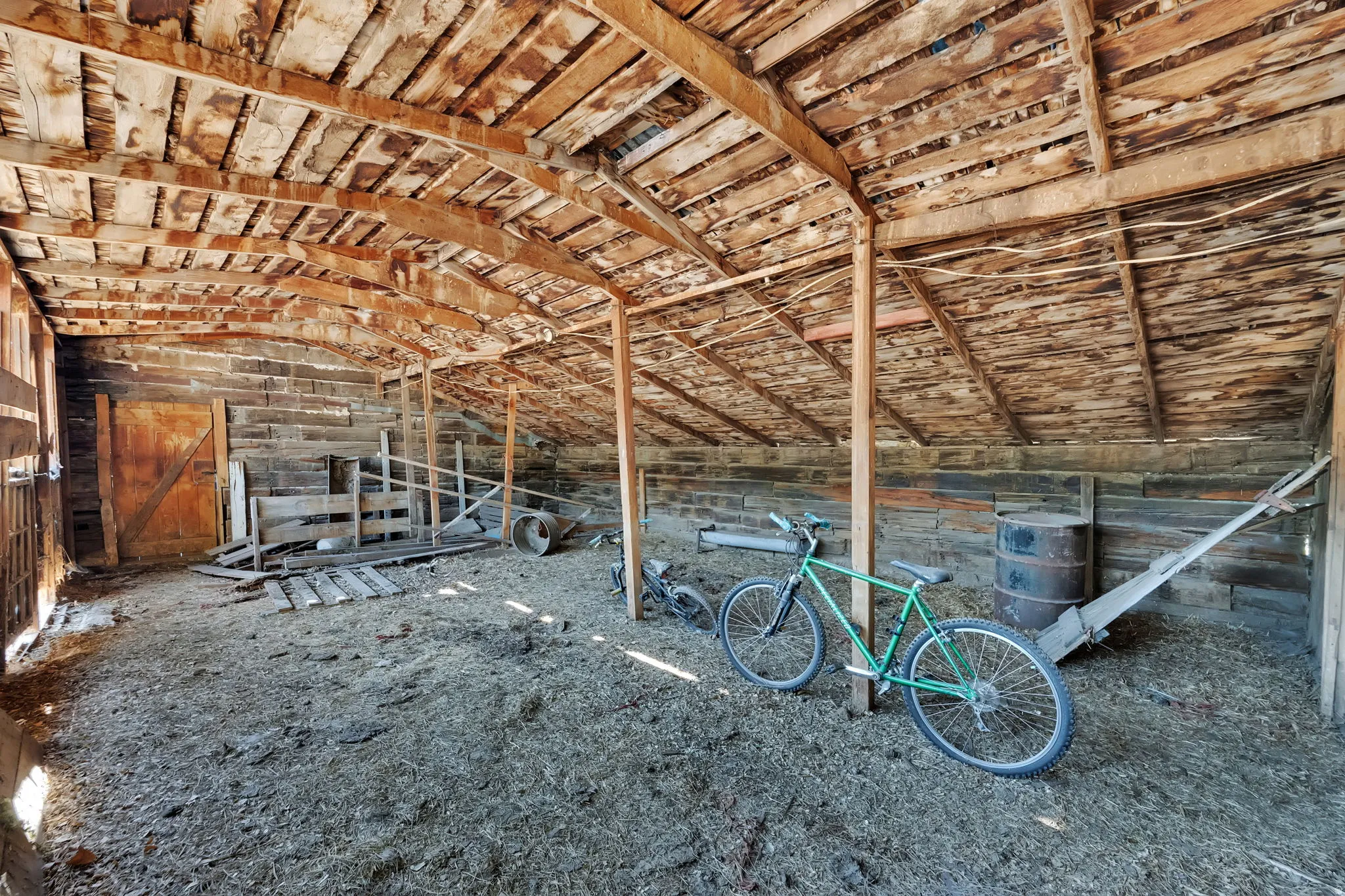 View of unfinished attic