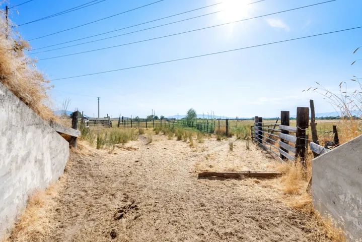 View of yard featuring a view of countryside