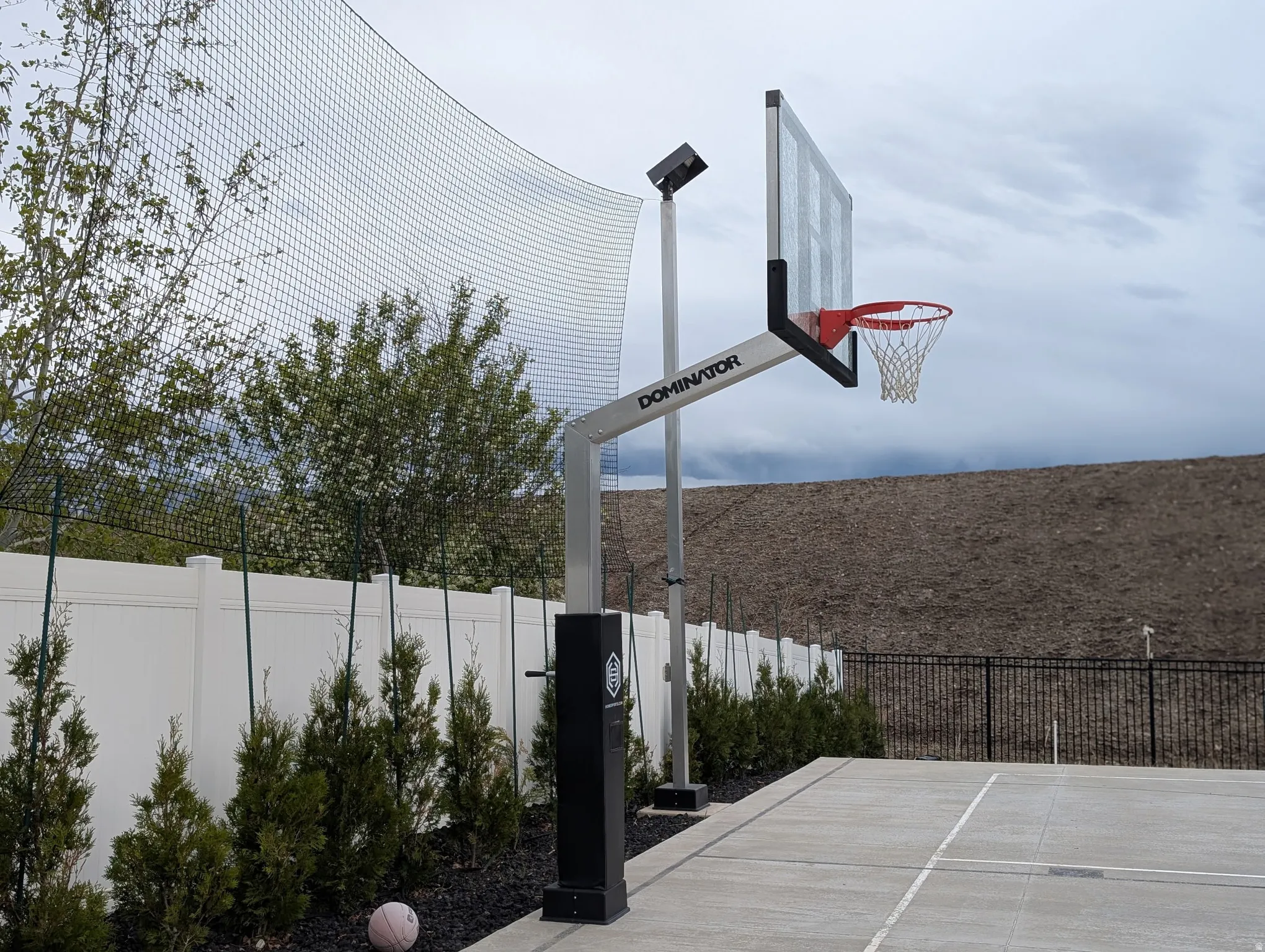 Exterior view of basketball court