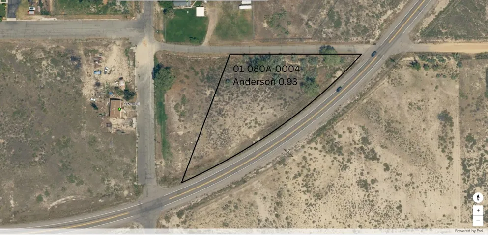 Map / location with property parcel outlined