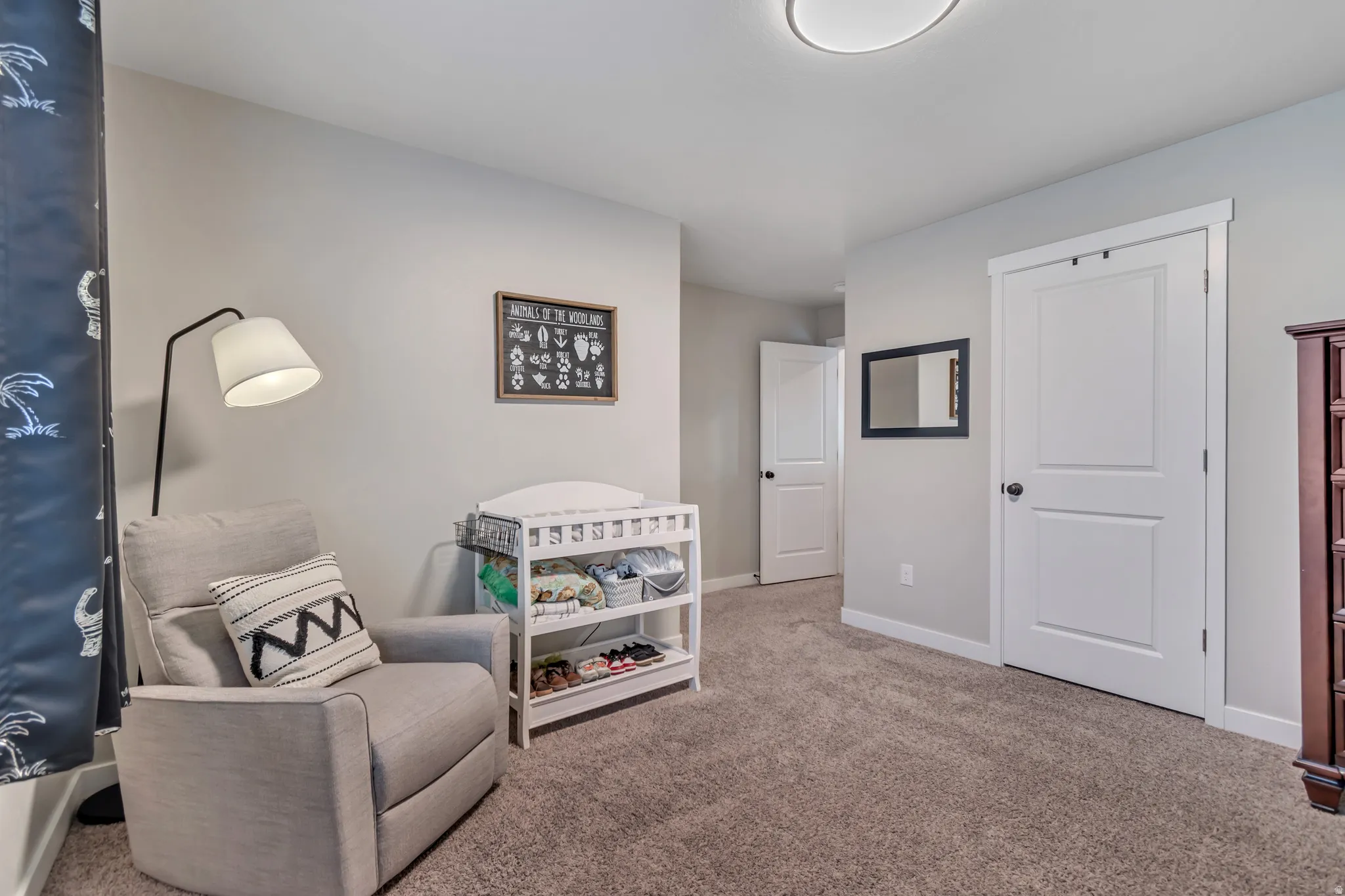 Bedroom with walk-in closet