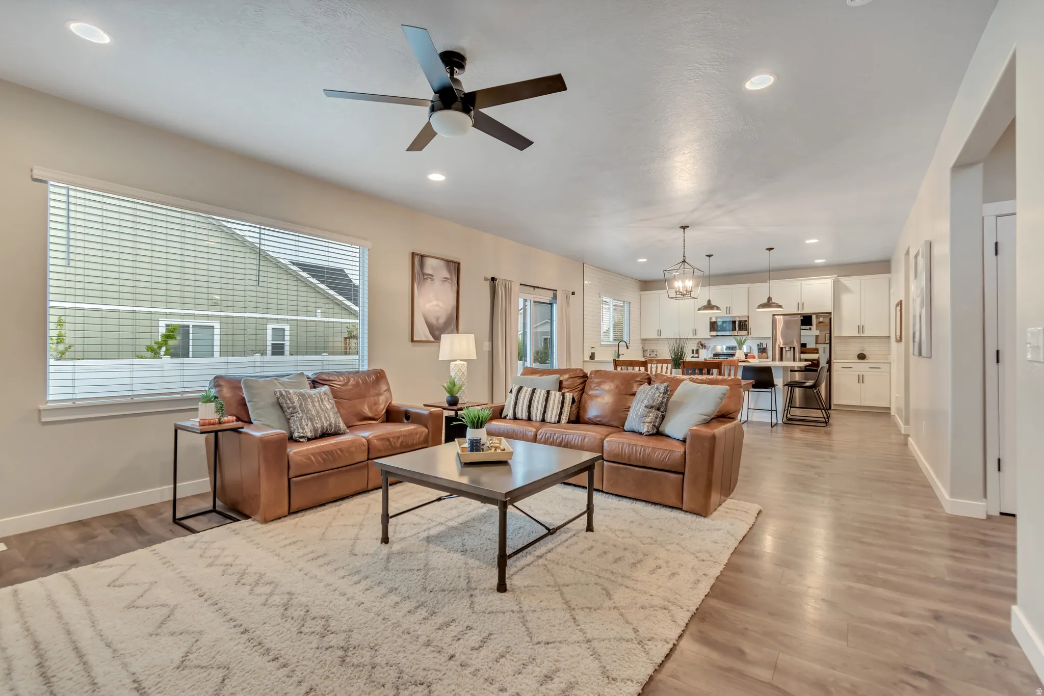 This light-filled living area is perfect for relaxing