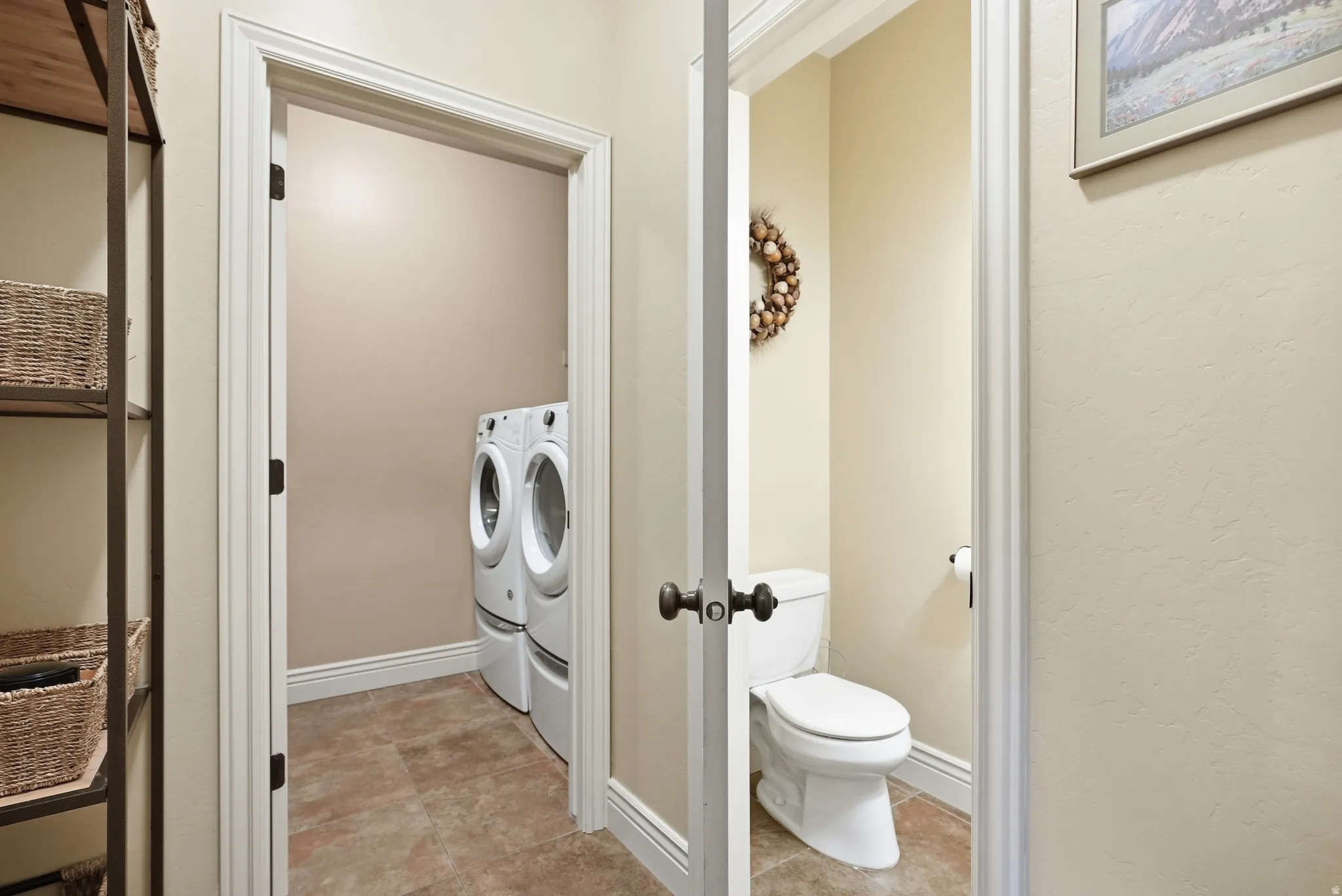 Half bath and laundry room