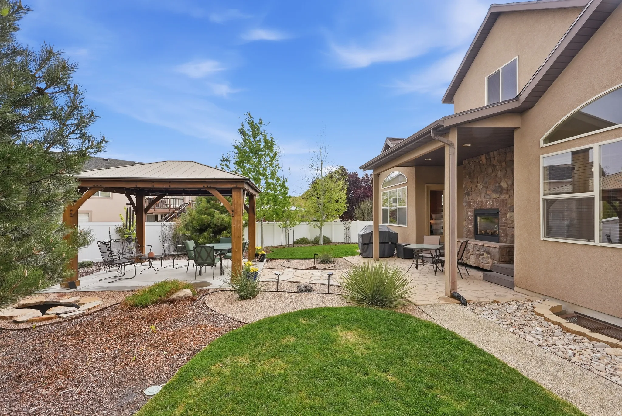 Beautiful pavilion and walking path