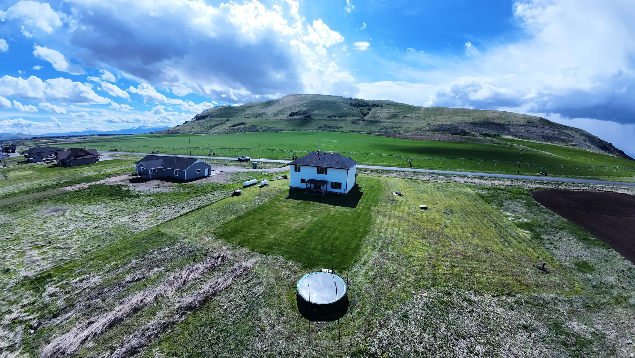 Mountain view featuring rural landscape