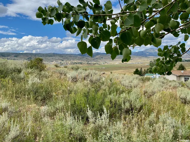 View of mountain background with rural landscape