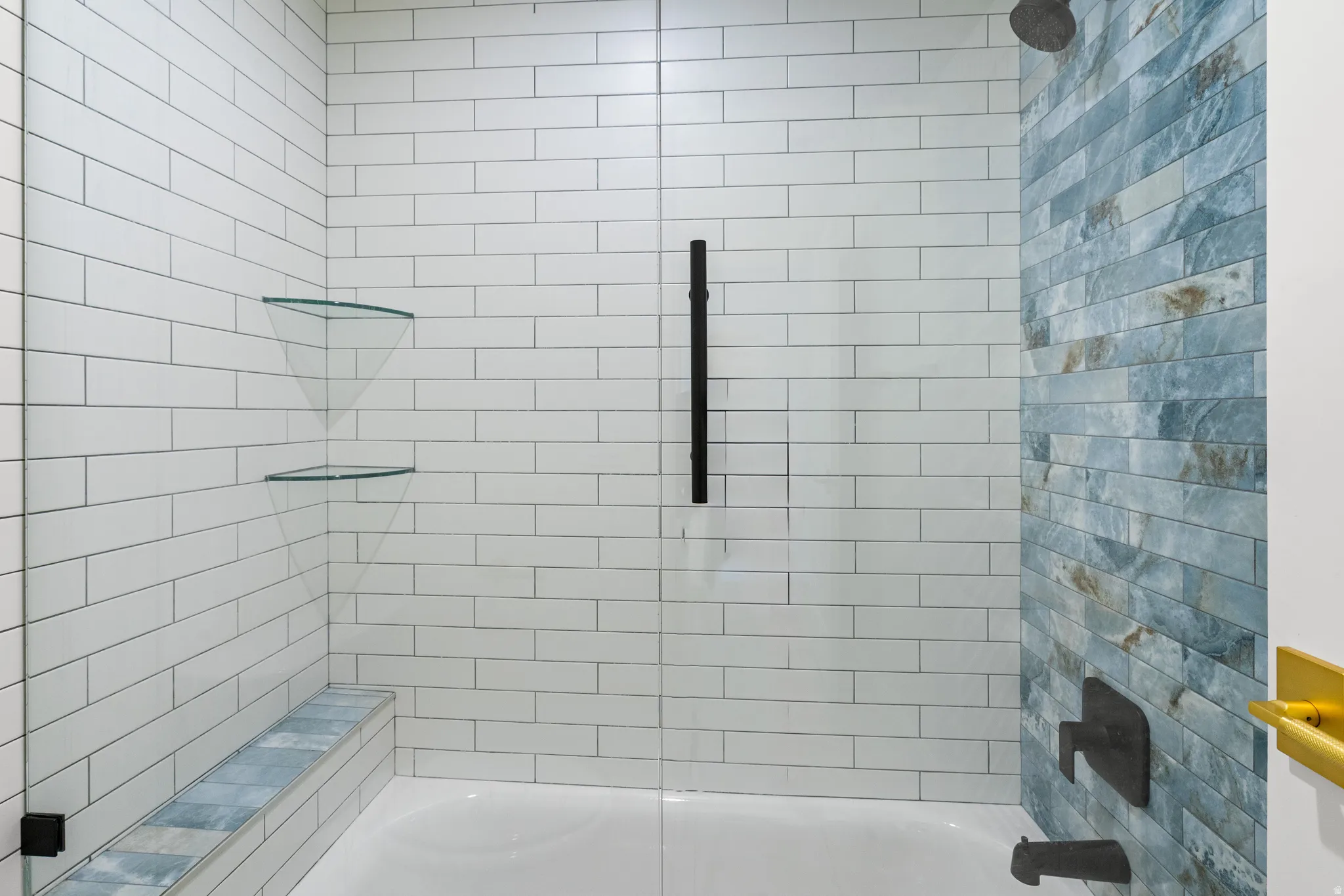 Bathroom featuring bathing tub / shower combination