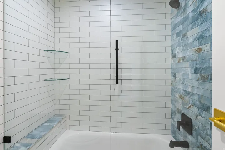Bathroom featuring bathing tub / shower combination