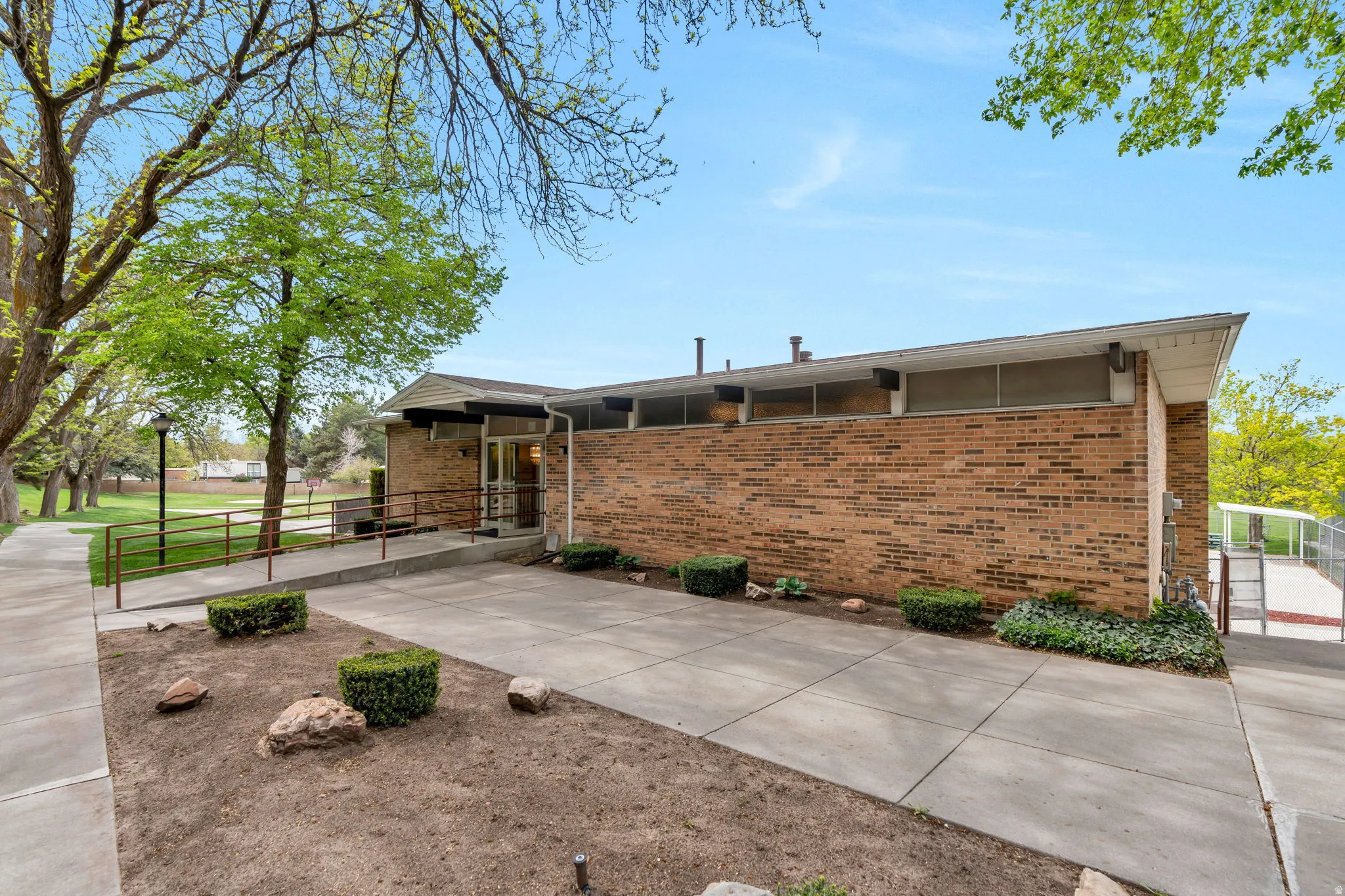 View of front of property with brick siding