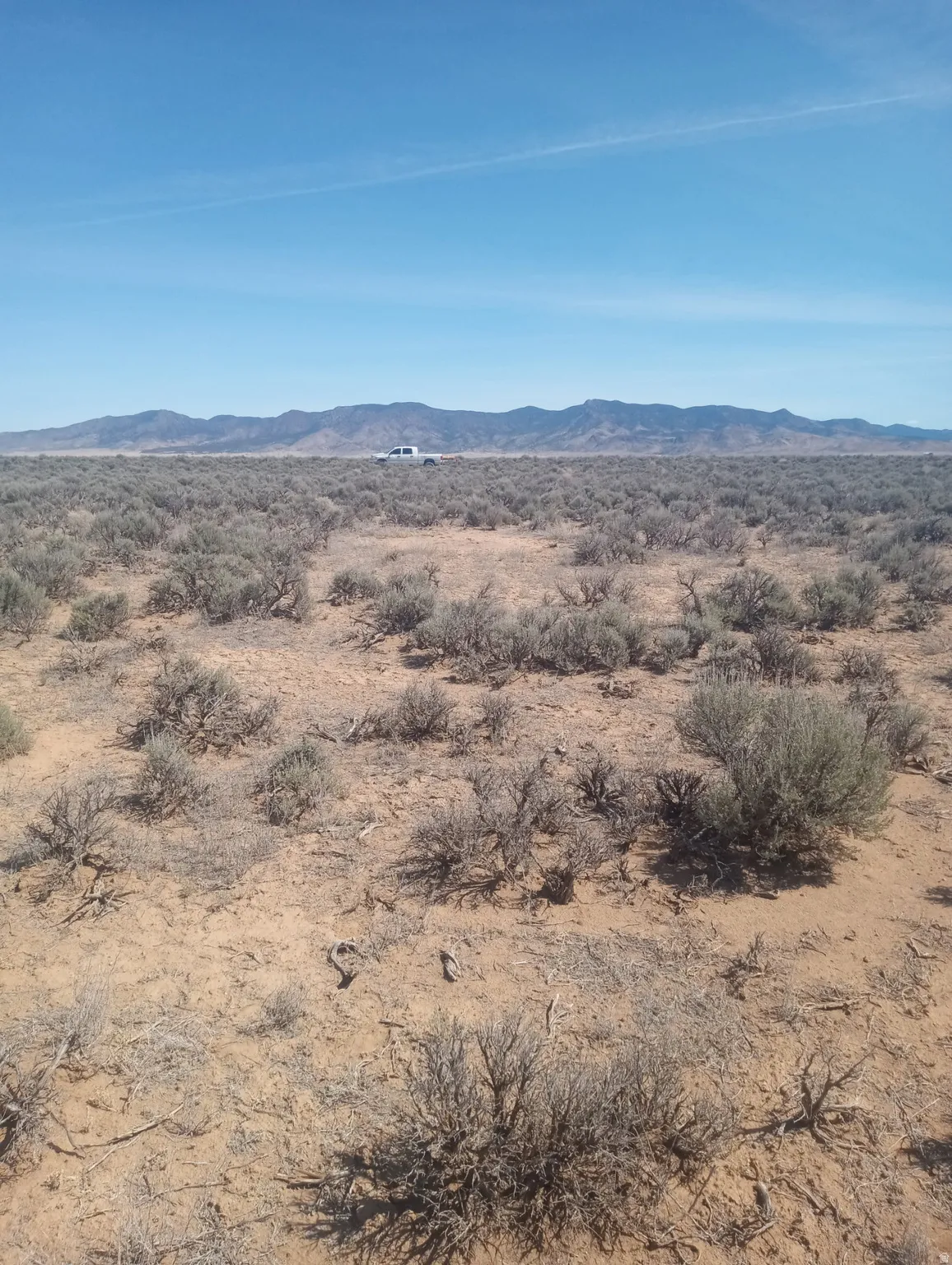 Mountain view featuring a desert landscape