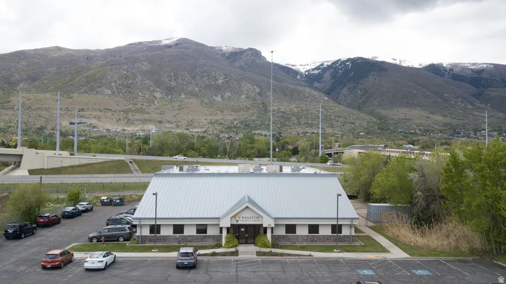 Mountain view from the street