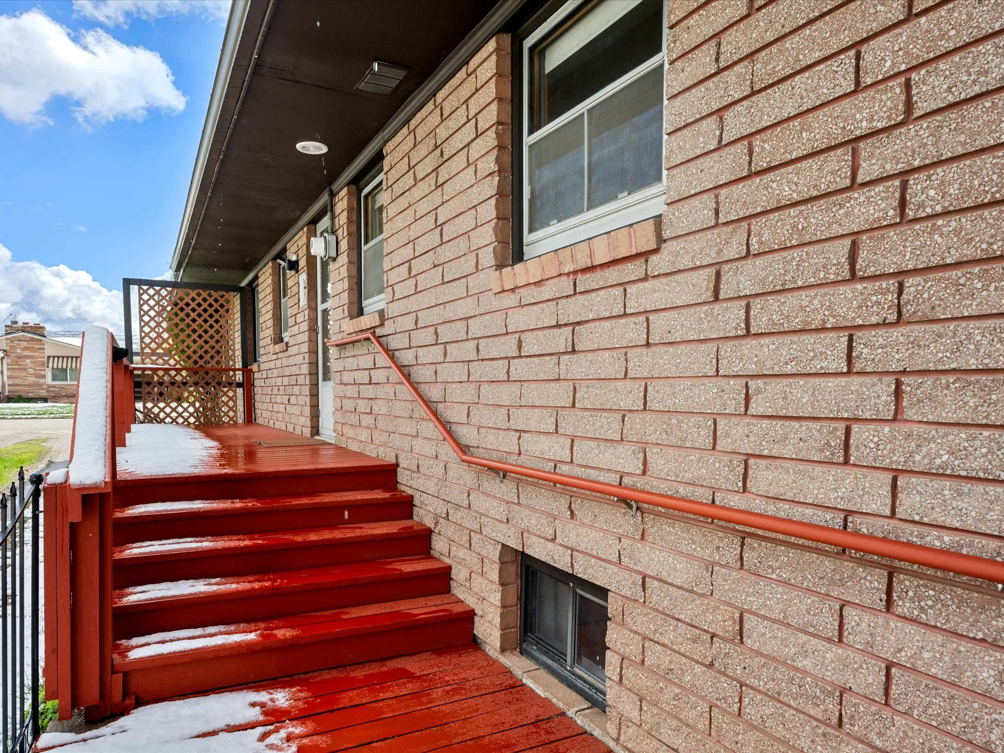 View of stairway North Side of home