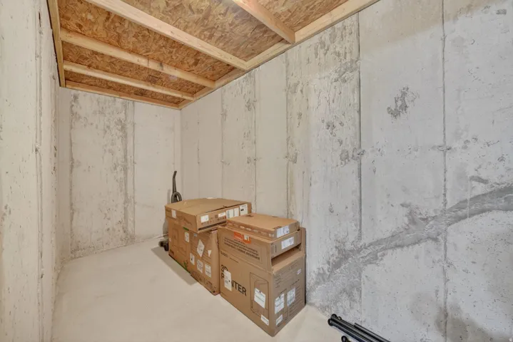 View of unfinished below grade area