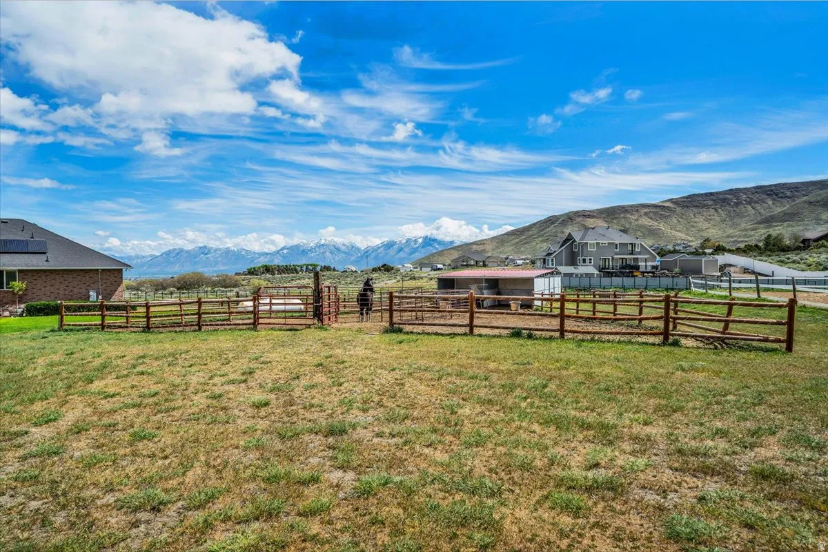 36x24 barn has 4 stalls, hay storage and amazing views!