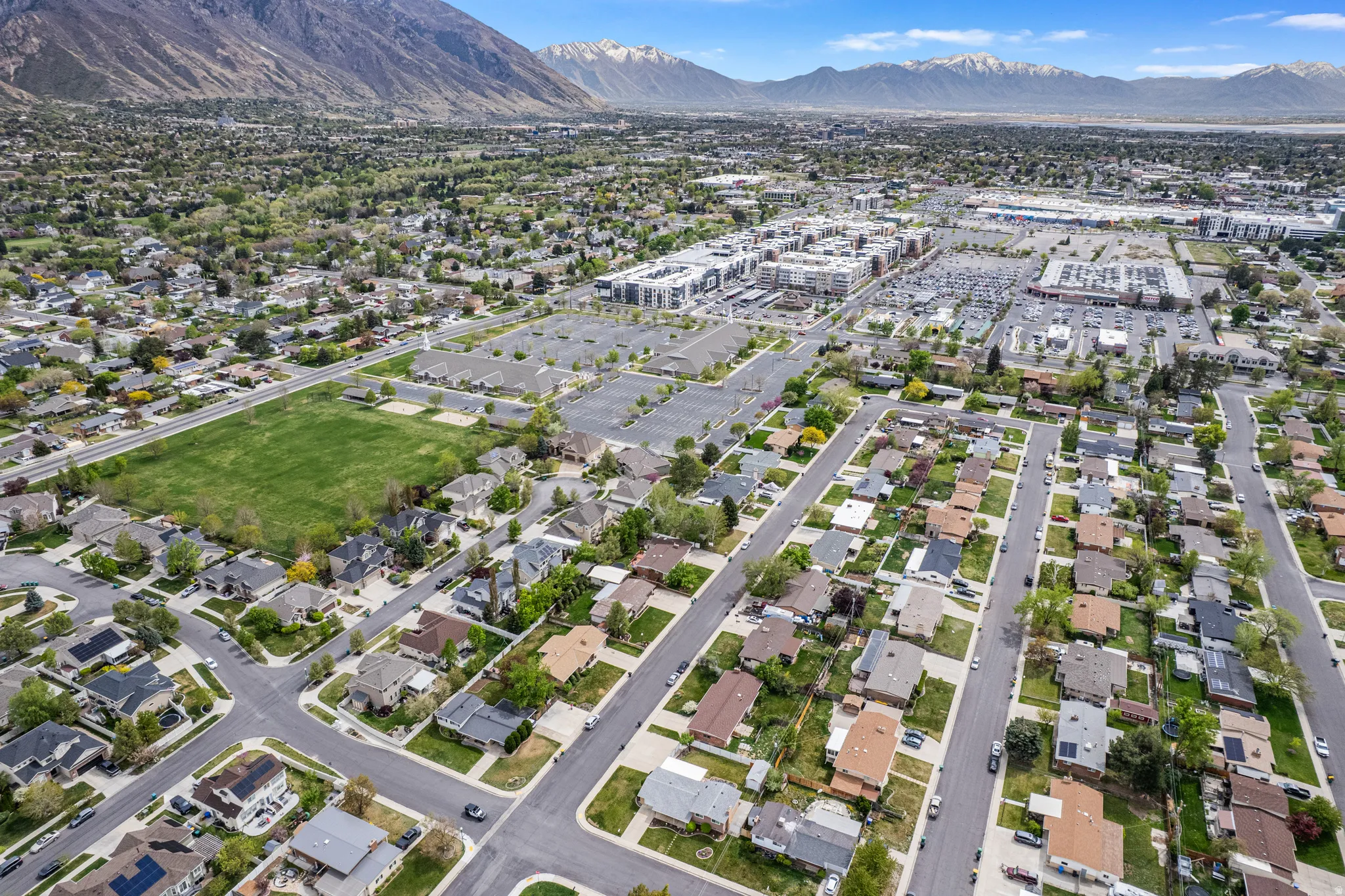 View towards Costco, University Place Mall and commercial zone