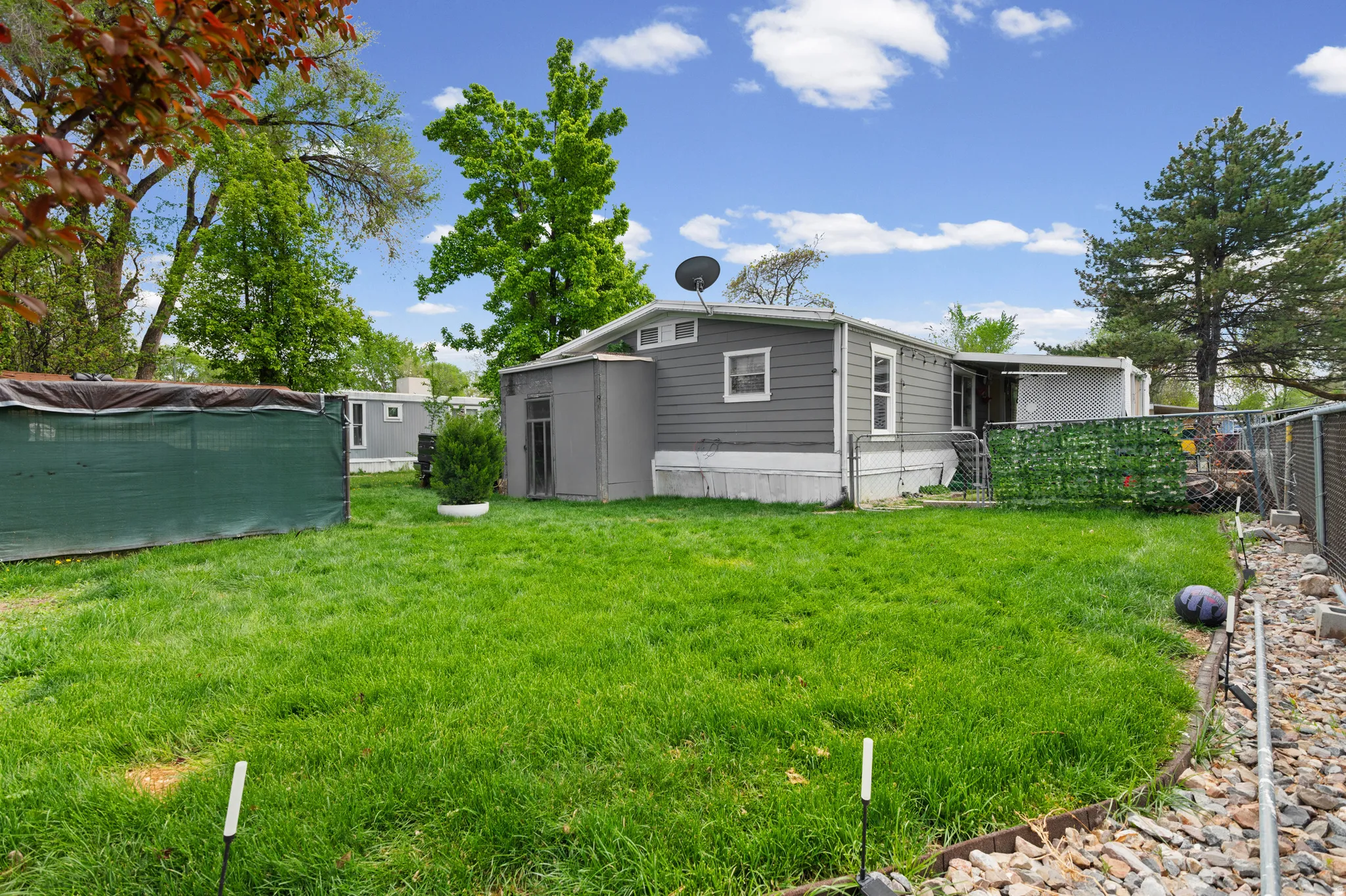 Back of property