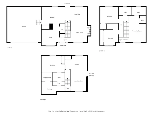 View of floor plan / room layout