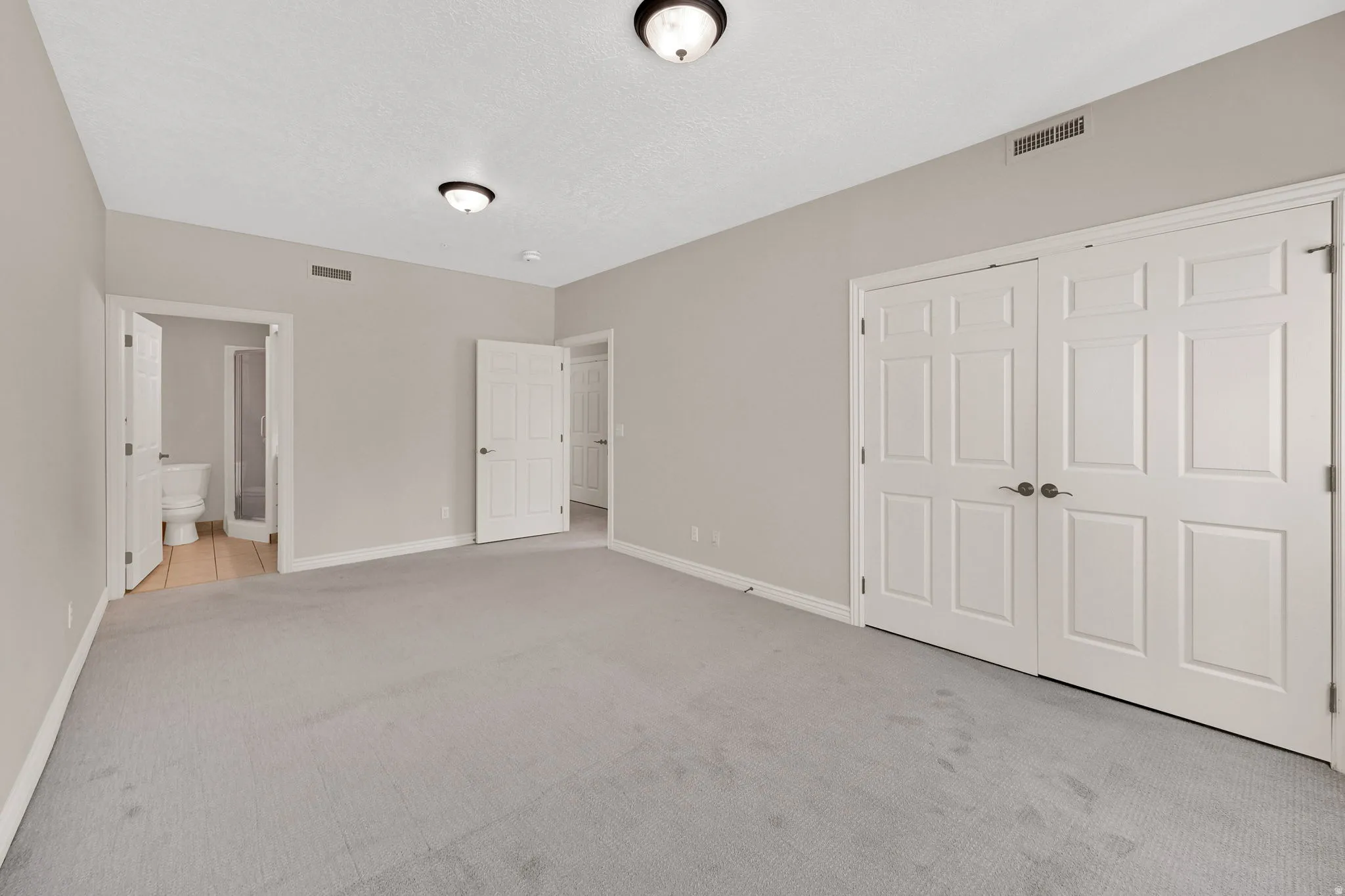 Primary bedroom as seen from windows