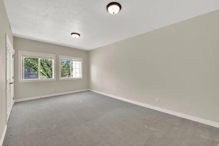 Primary bedroom as seen from entry door