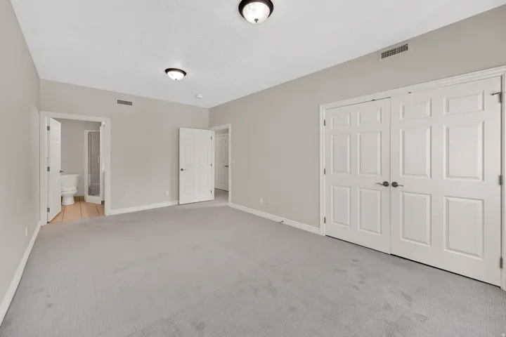 Primary bedroom as seen from windows