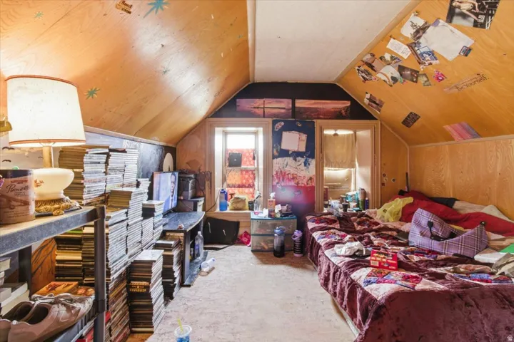 Bedroom featuring carpet floors