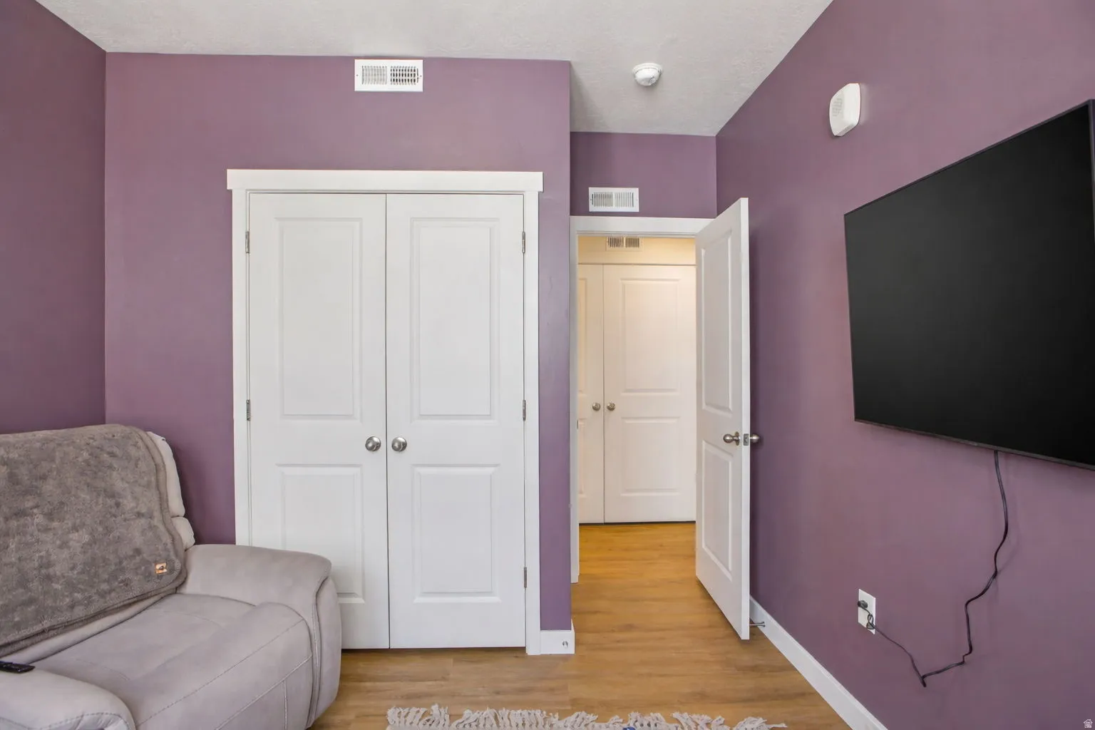 Bedroom with closet
