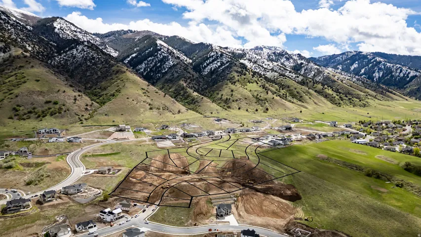Mountain view with nearby suburban area