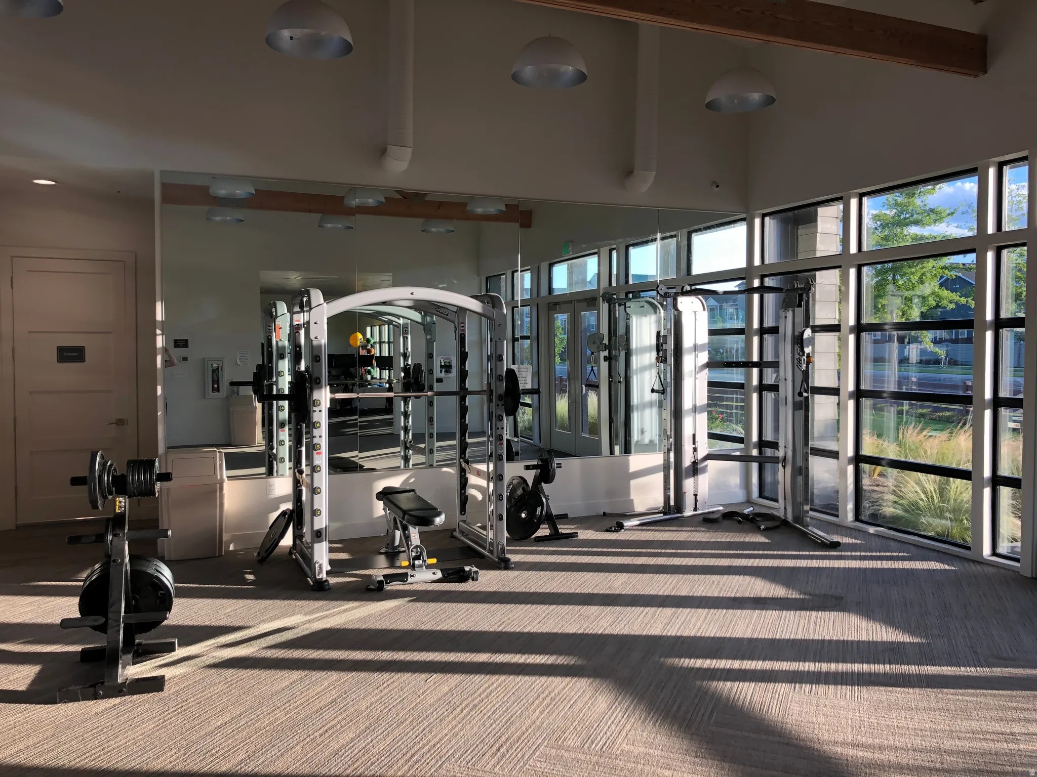 View of workout area