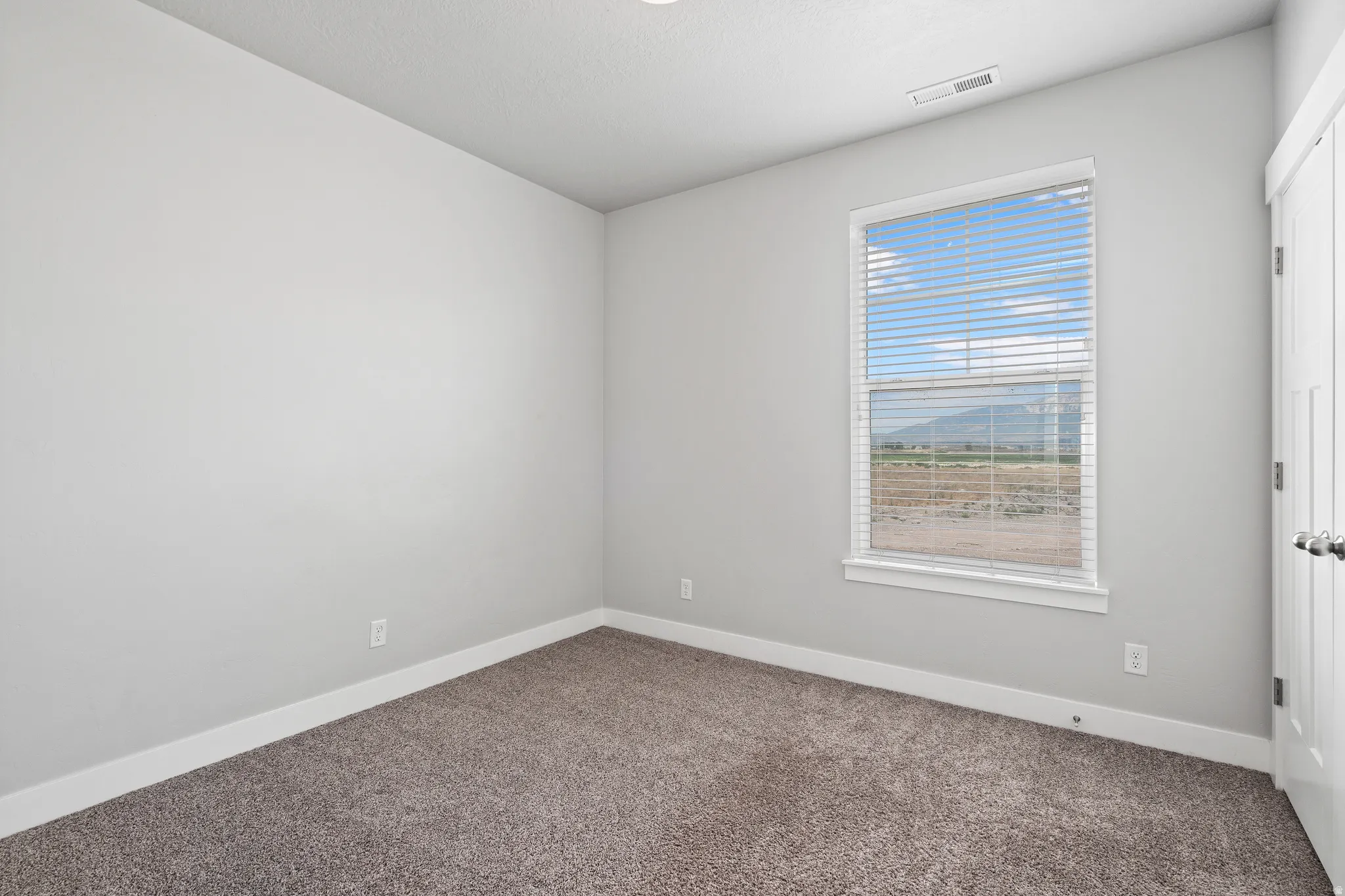 Empty room with baseboards and carpet flooring