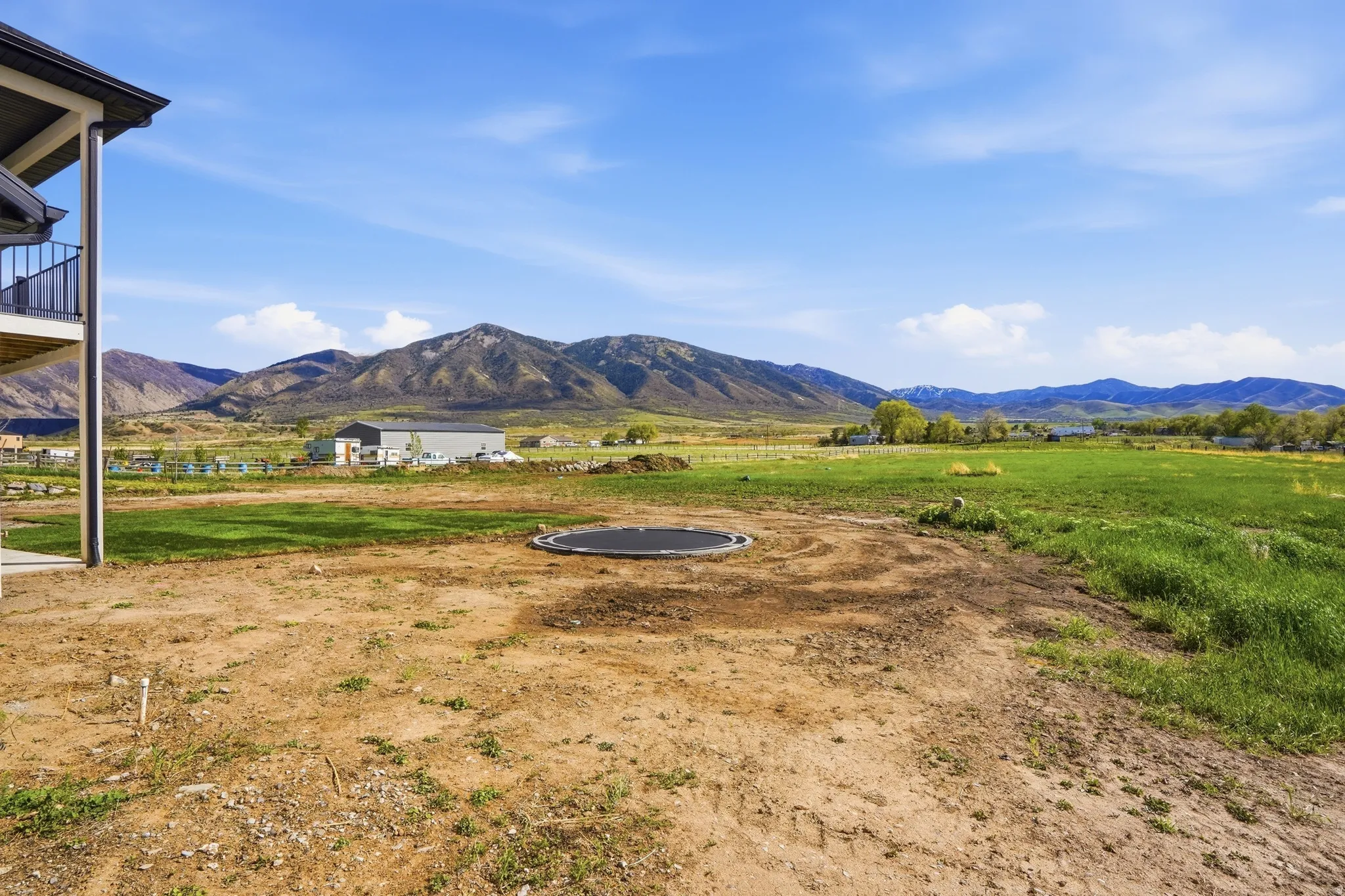 Mountain view featuring rural landscape and a pastoral area