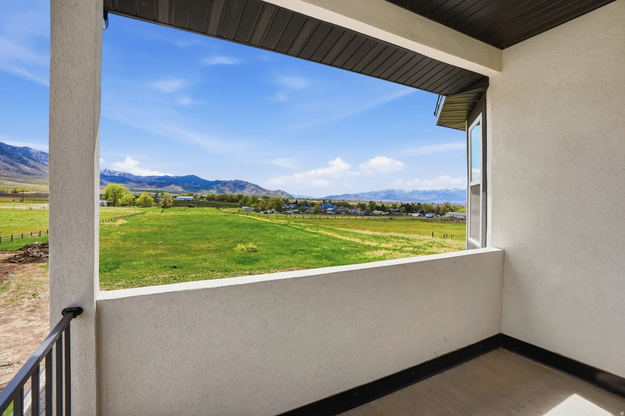 Private Balcony  from Master bedroom featuring a mountain view and a view of countryside