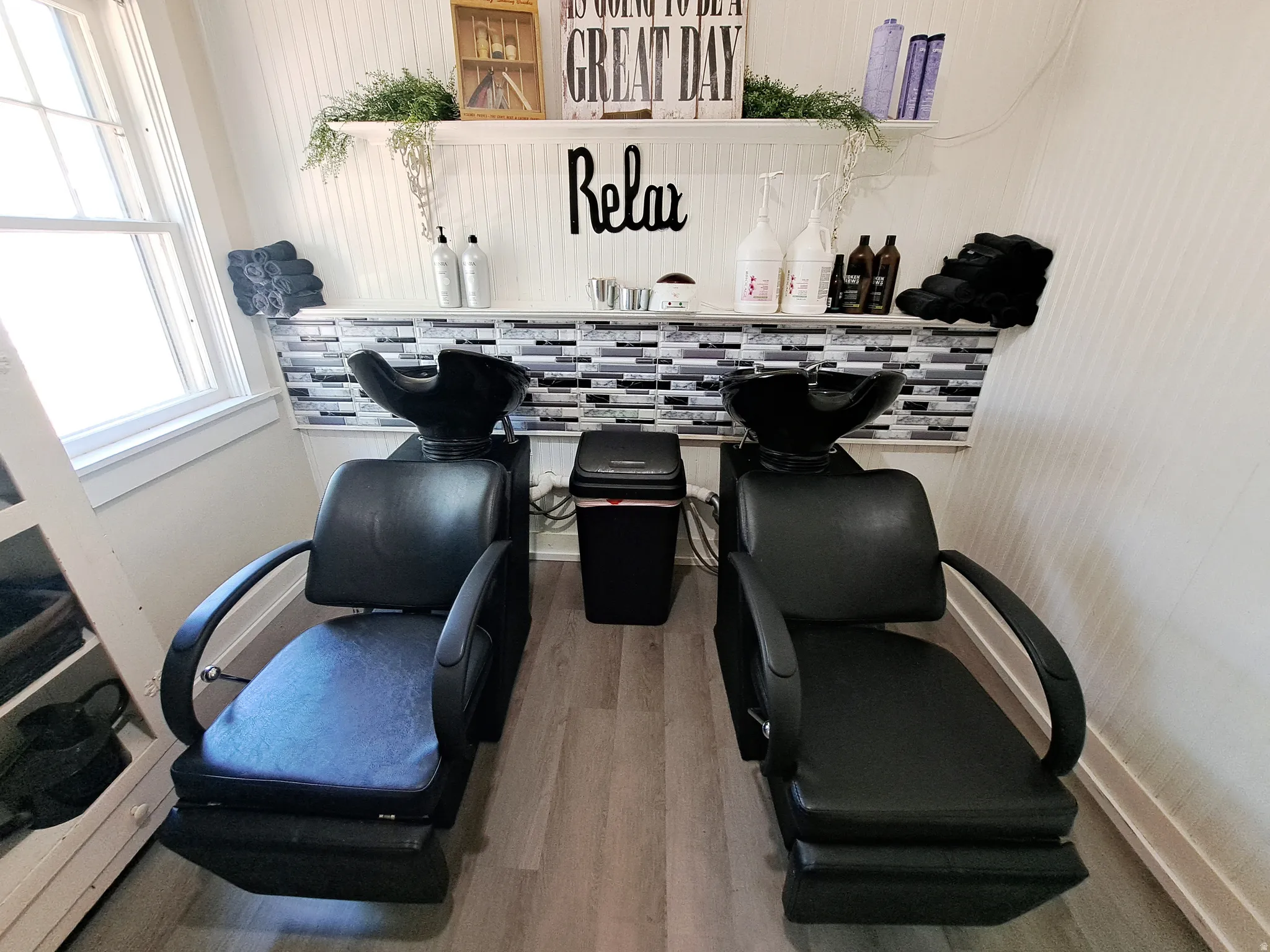 Space featuring wood finished floors