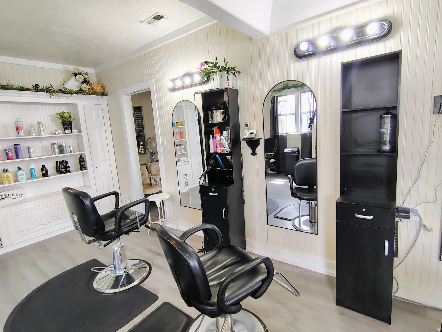 Area with light wood-style floors