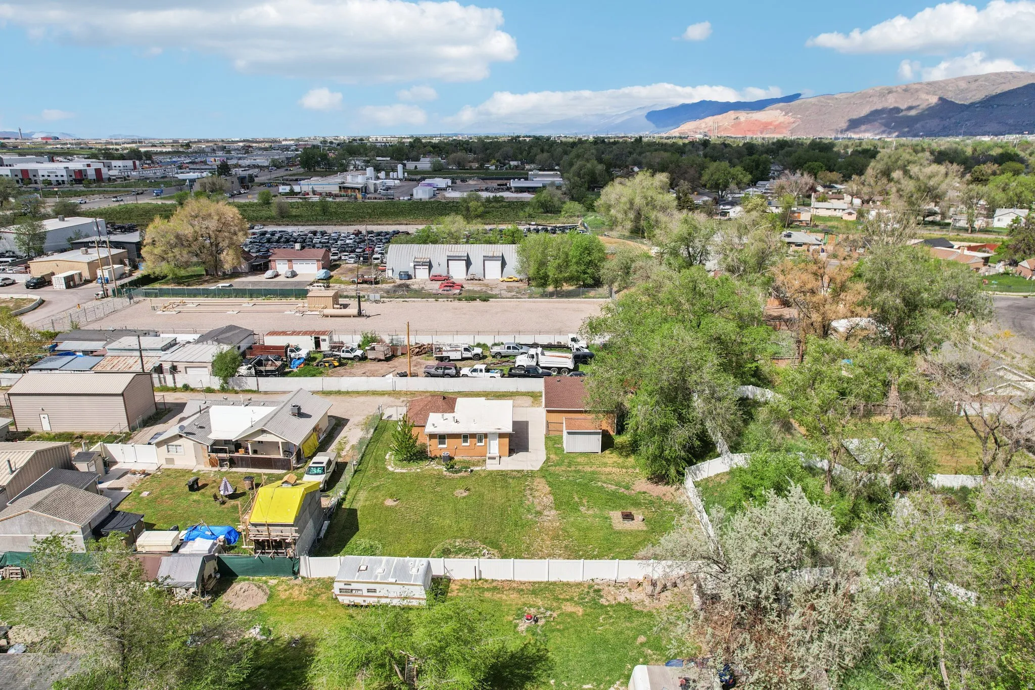 Bird's eye view of mountains