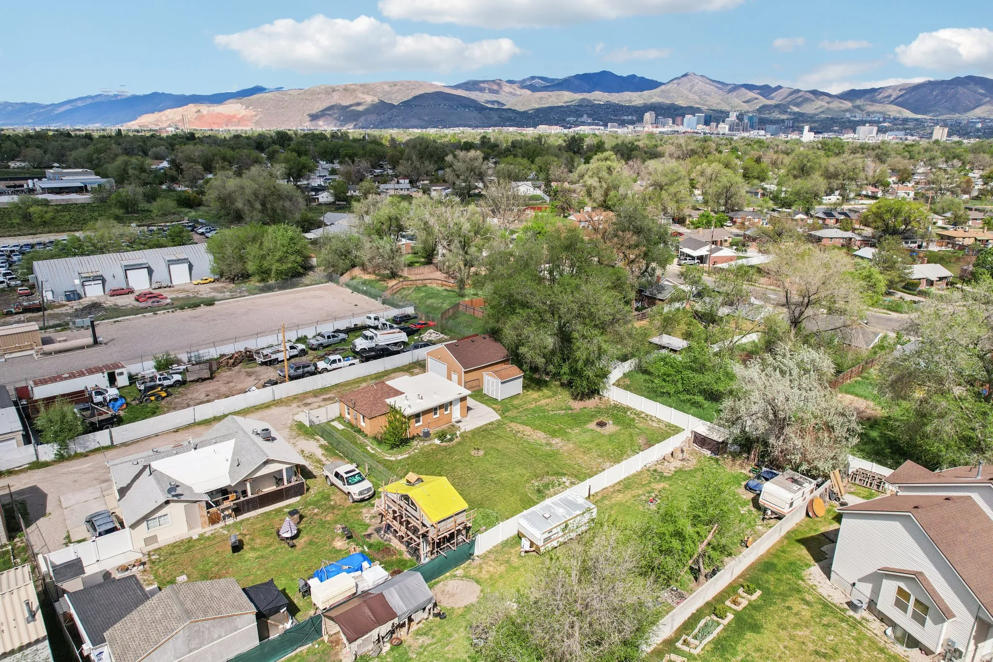 Drone / aerial view of mountains