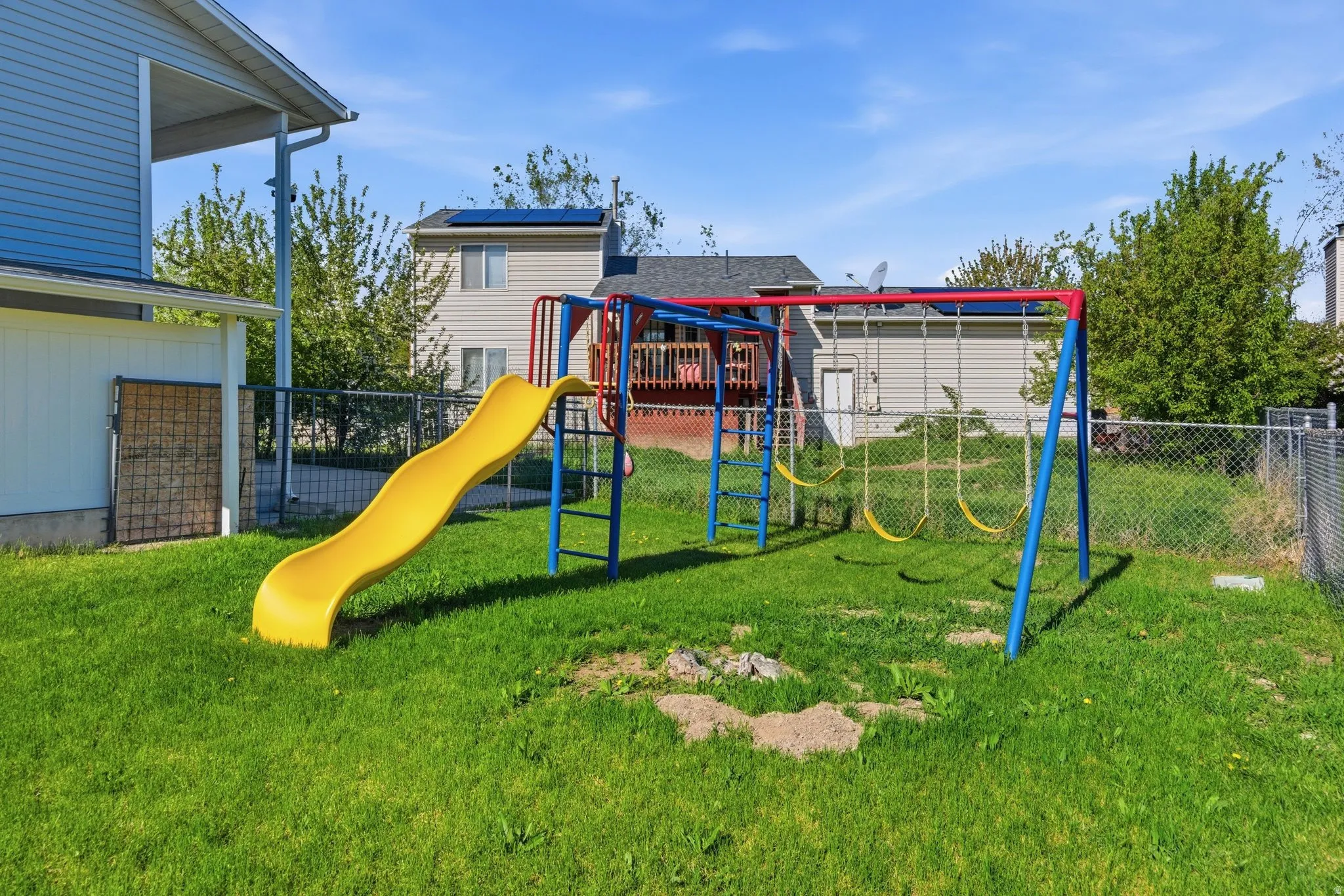 View of jungle gym