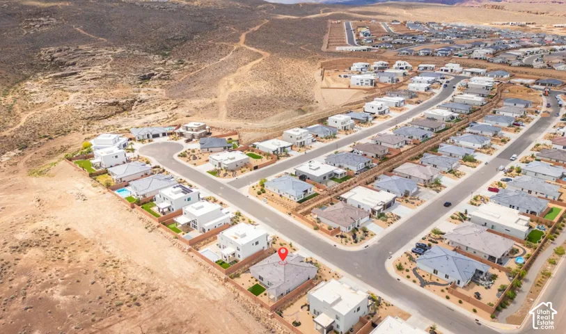 Contemporary residential development featuring a structured street layout