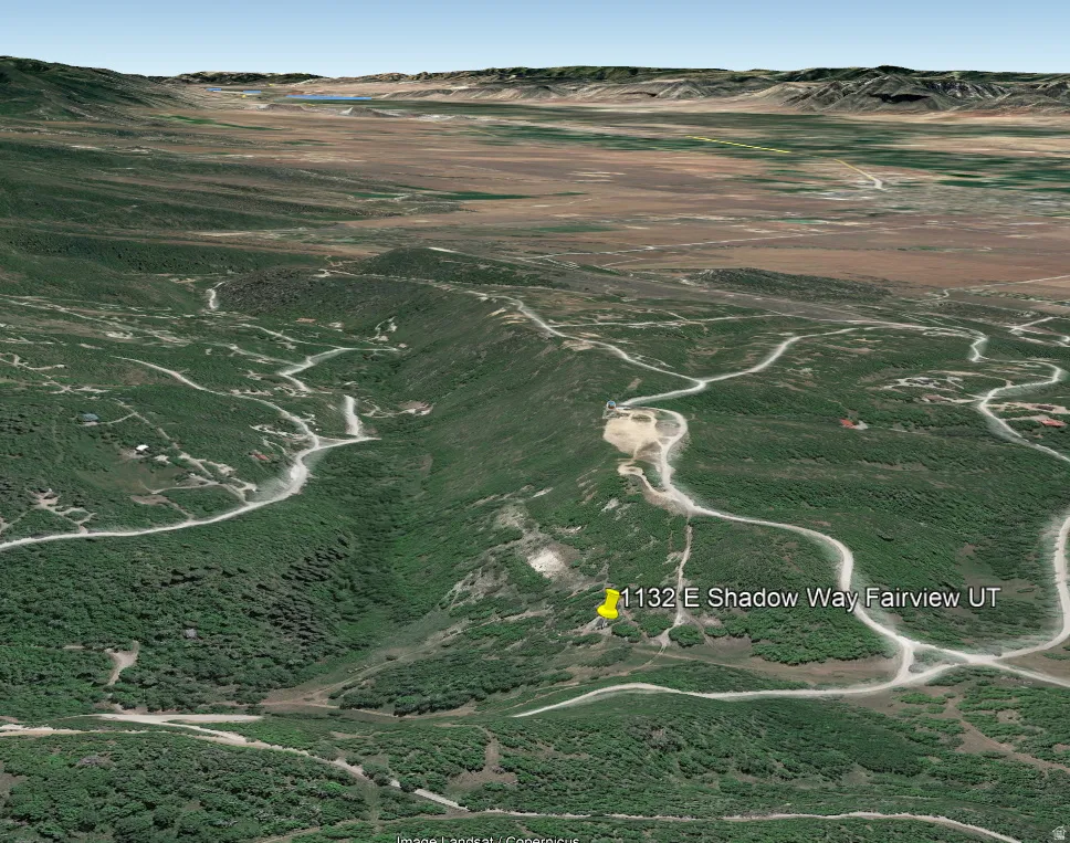 Aerial overview of property's location